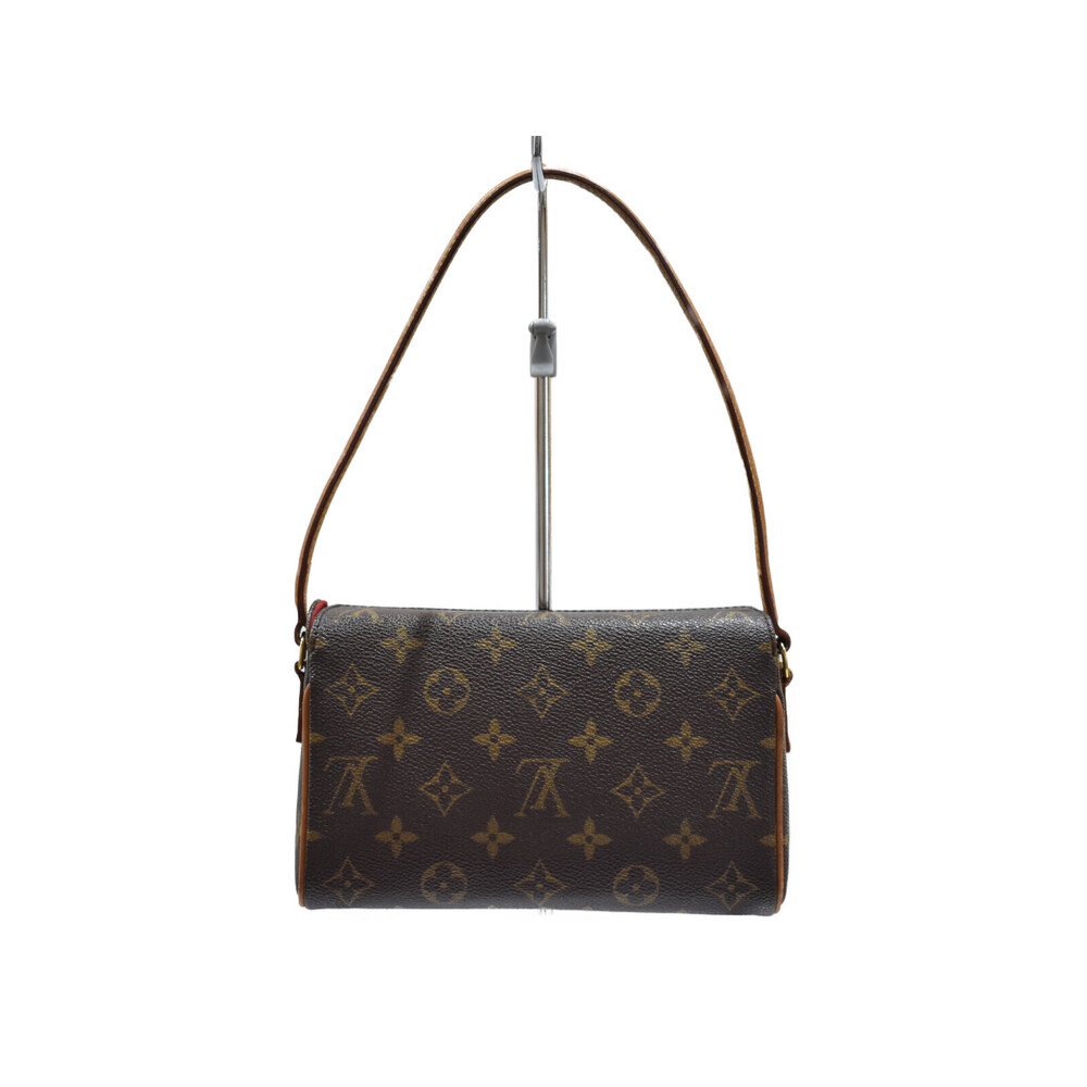 Louis Vuitton Interior Recital Monogram Brown Handbag Canvas Red - Picture 1 of 8